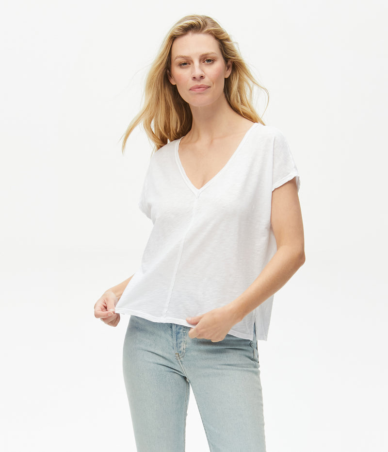 LIZZY TEE - WHITE - Kingfisher Road - Online Boutique