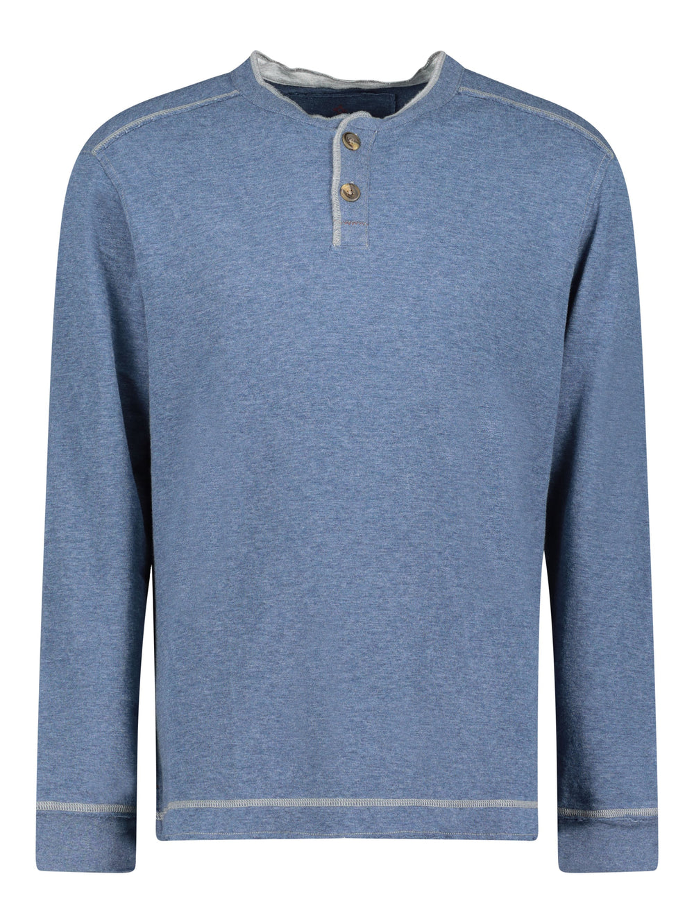 DOUBLE LAYER KNIT LONG SLEEVE  HENLEY - Kingfisher Road - Online Boutique