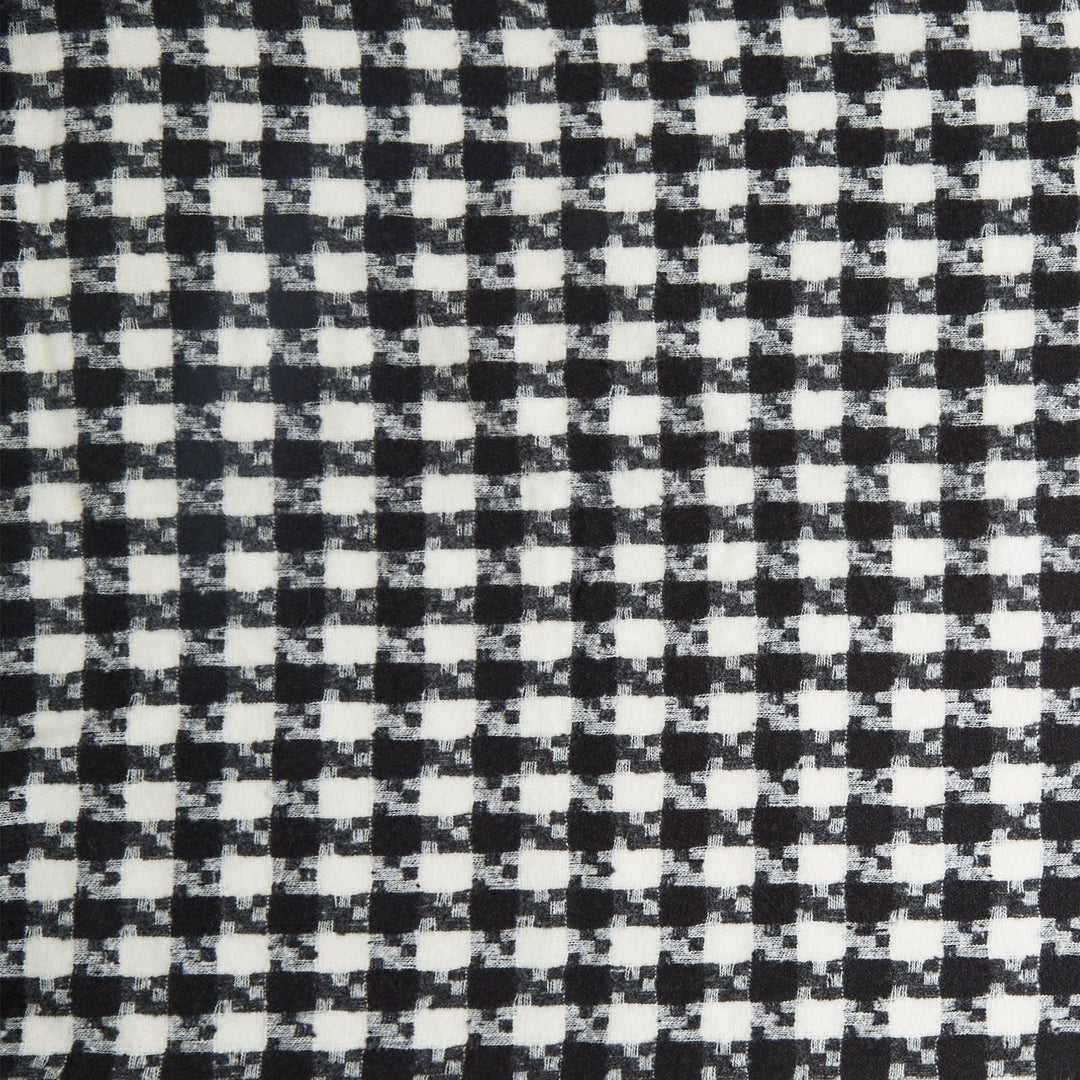 HOUNDSTOOTH SCARF WITH TASSELS - Kingfisher Road - Online Boutique