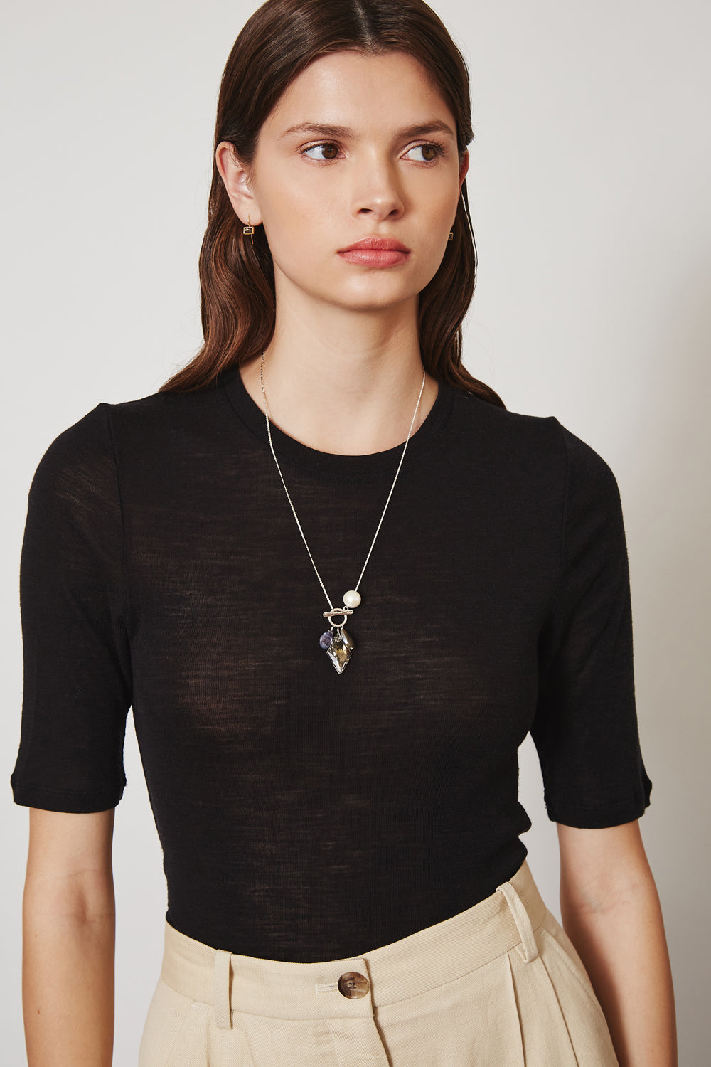 CRYSTAL MIX WITH TOGGLE CLOSURE NECKLACE - Kingfisher Road - Online Boutique