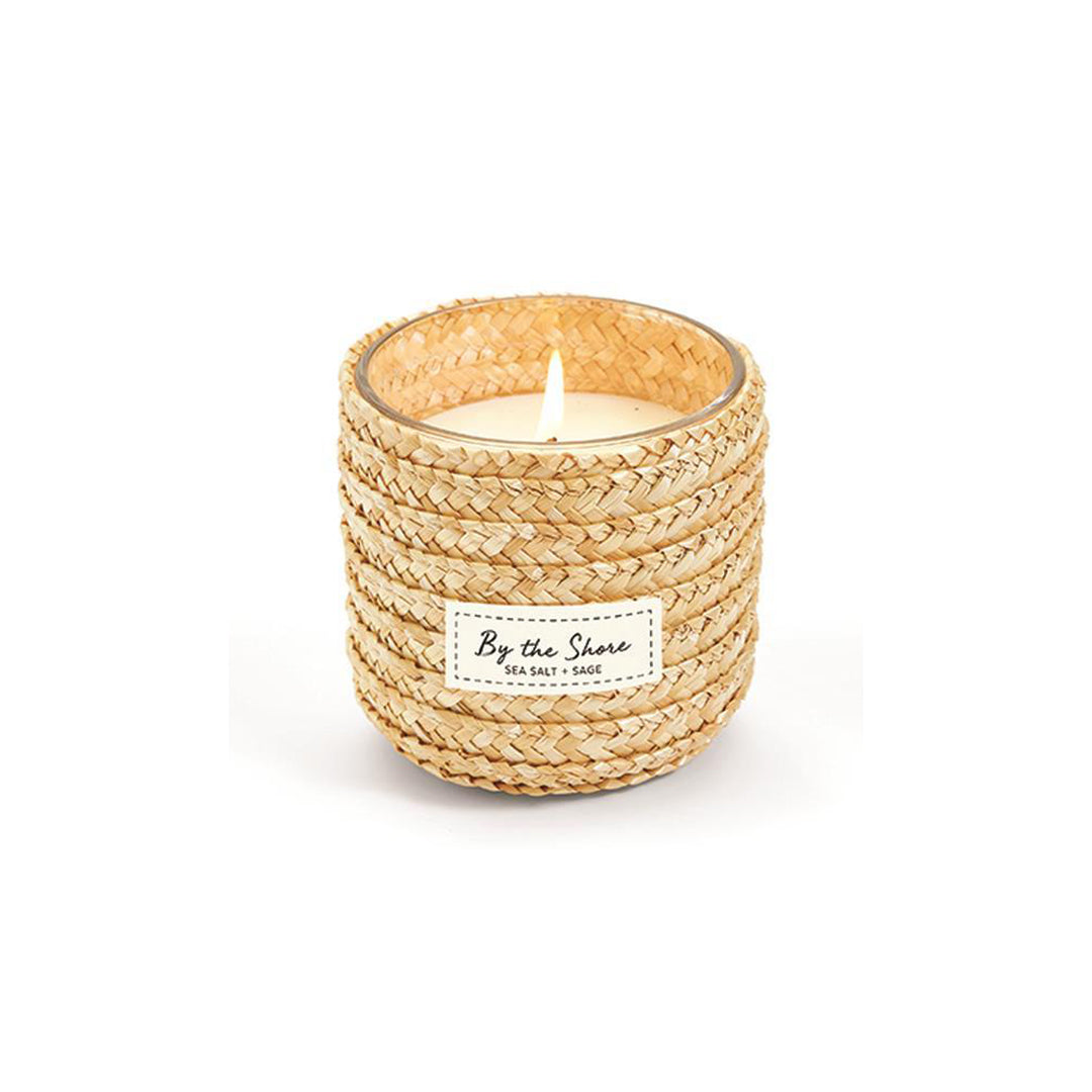 STRAW LIDDED CANDLE - Kingfisher Road - Online Boutique