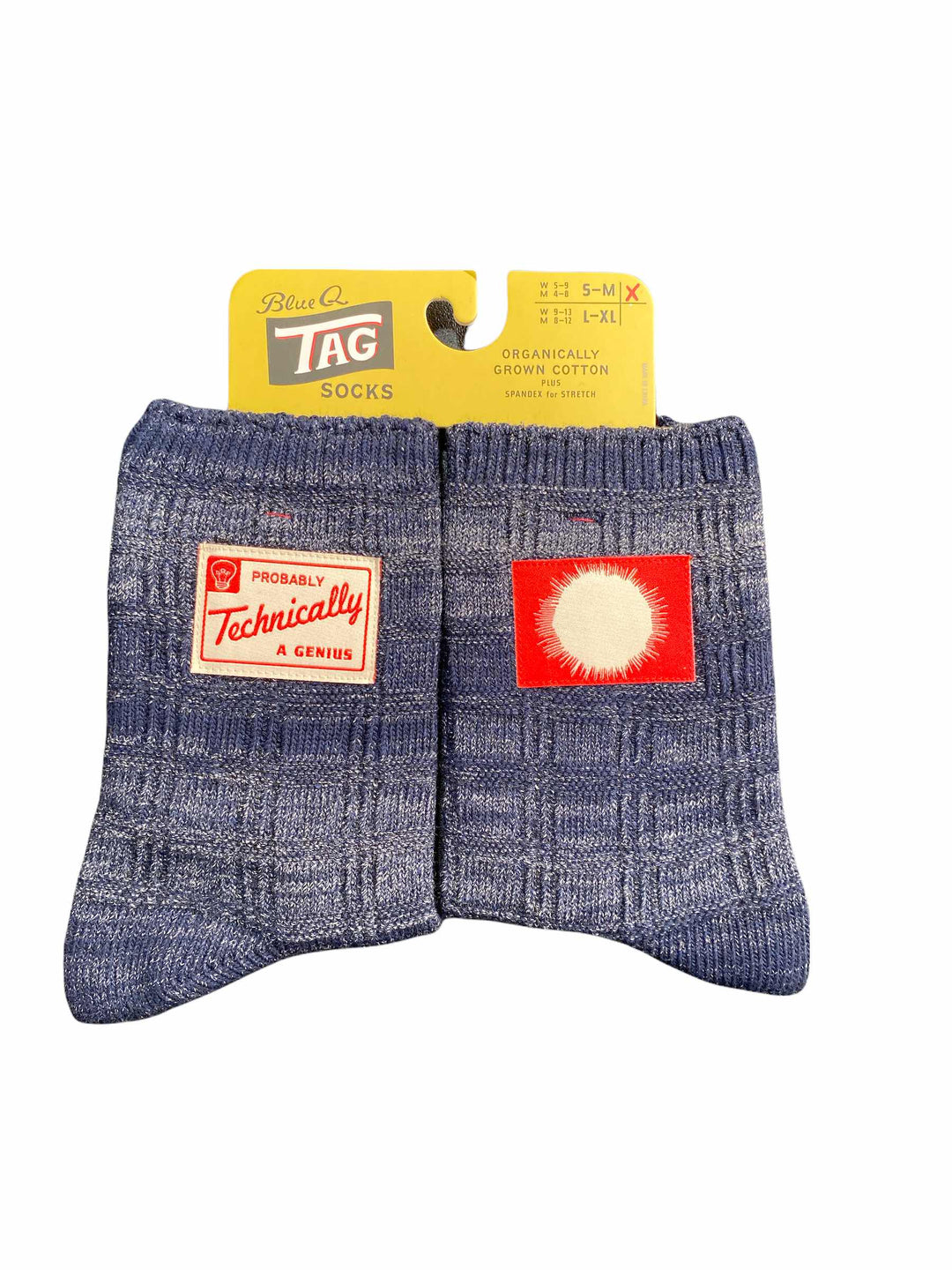 PROBABLY TECHNALLY A GENIUS TAG SOCKS - Kingfisher Road - Online Boutique