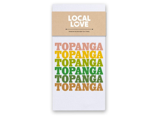 NATURE GRAPHIC TEA TOWEL-TOPANGA - Kingfisher Road - Online Boutique