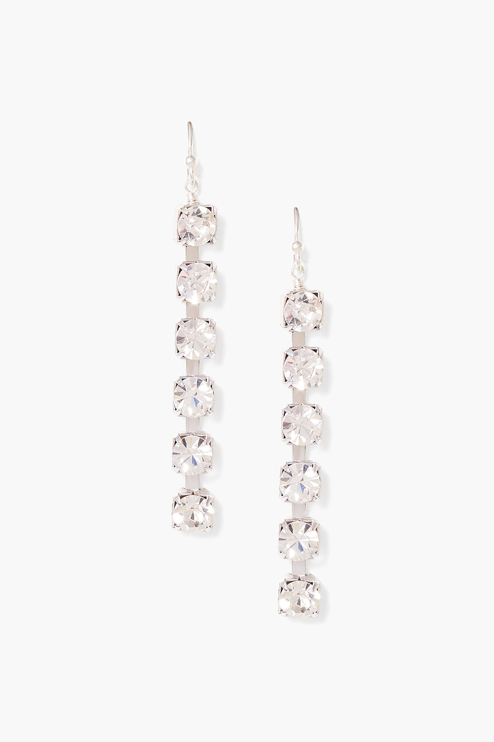 CRYSTAL STONE CHAIN EARRINGS - Kingfisher Road - Online Boutique