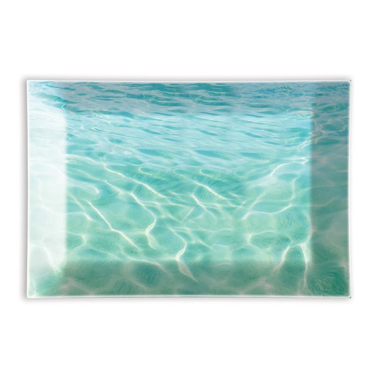 BEACH RECTANGULAR GLASS SOAP DISH - Kingfisher Road - Online Boutique