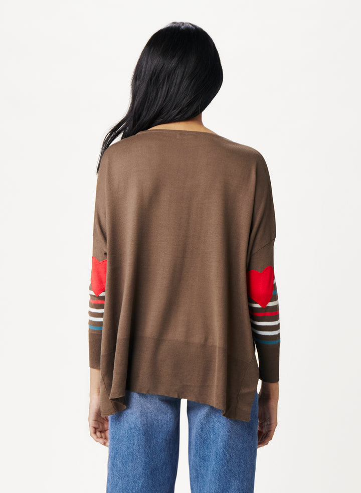 AMOUR HOLIDAY SWEATER - MULTI STRIPE - Kingfisher Road - Online Boutique