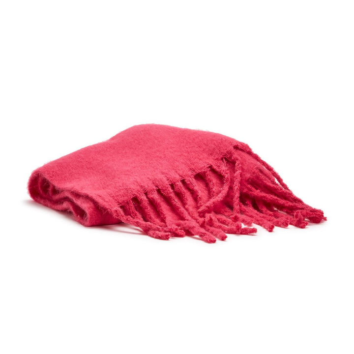 PINK BRUSHED THROW BLANKET - Kingfisher Road - Online Boutique
