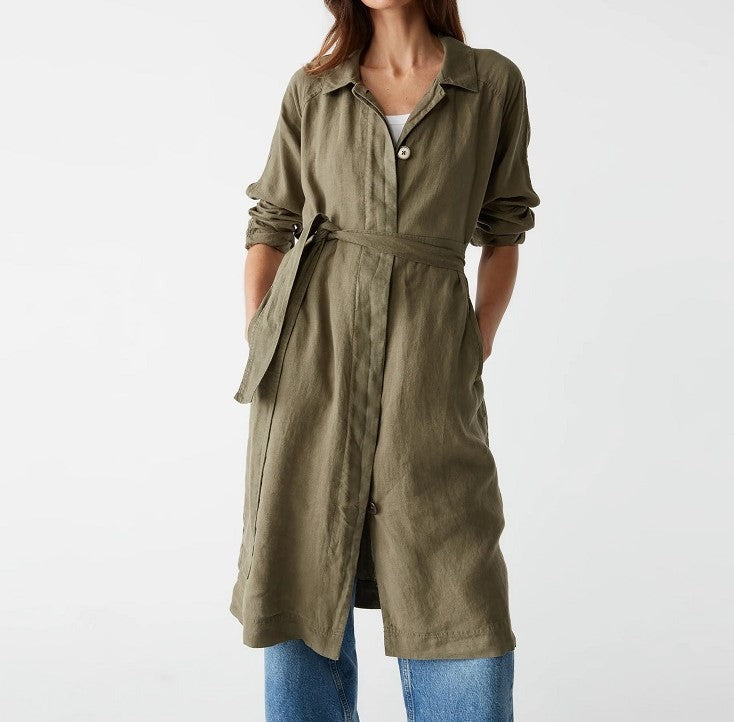 BELINDA JACKET W/ TIE-CAMO - Kingfisher Road - Online Boutique