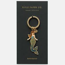 Mermaid Enamel Keychain - Kingfisher Road - Online Boutique