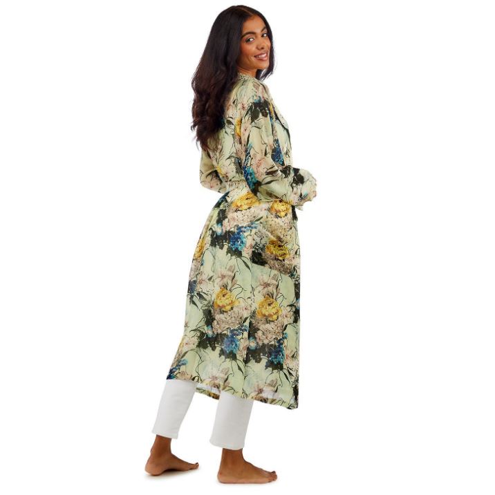 WINTER LILY PRINT ROBE - Kingfisher Road - Online Boutique