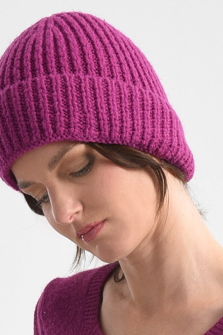 CLASSIC KNIT BEANIE - BOUGAINVILLIER PURPLE - Kingfisher Road - Online Boutique