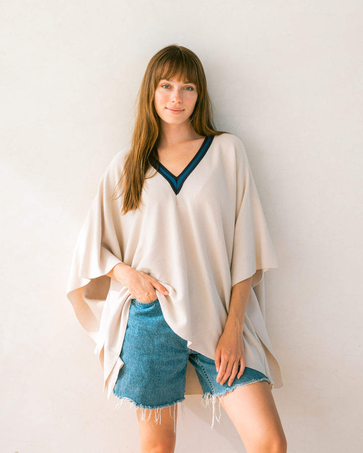 BIRCH ANYWEAR V-NECK PONCHO - Kingfisher Road - Online Boutique