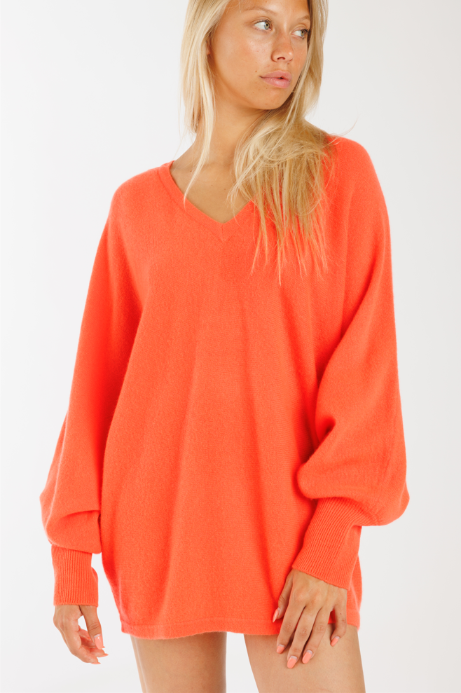 GAPPO PONCHO - CORAL - Kingfisher Road - Online Boutique