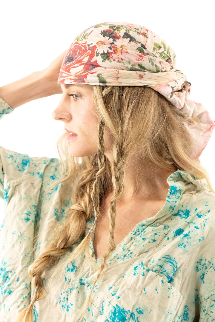 FLORAL PRINT BANDANA SCARF - NECTAR - Kingfisher Road - Online Boutique