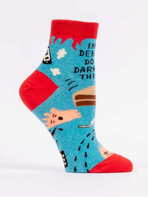 Inner Demons Women's Ankle Socks - Kingfisher Road - Online Boutique