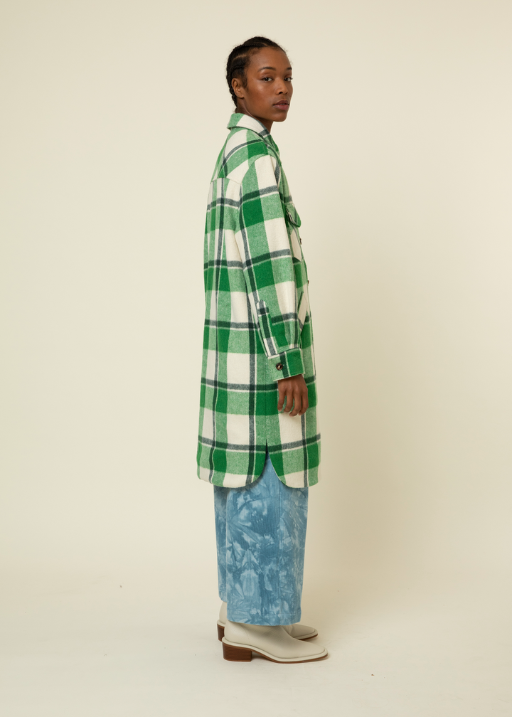 SOLAR WOVEN COAT - MALACHITE - Kingfisher Road - Online Boutique