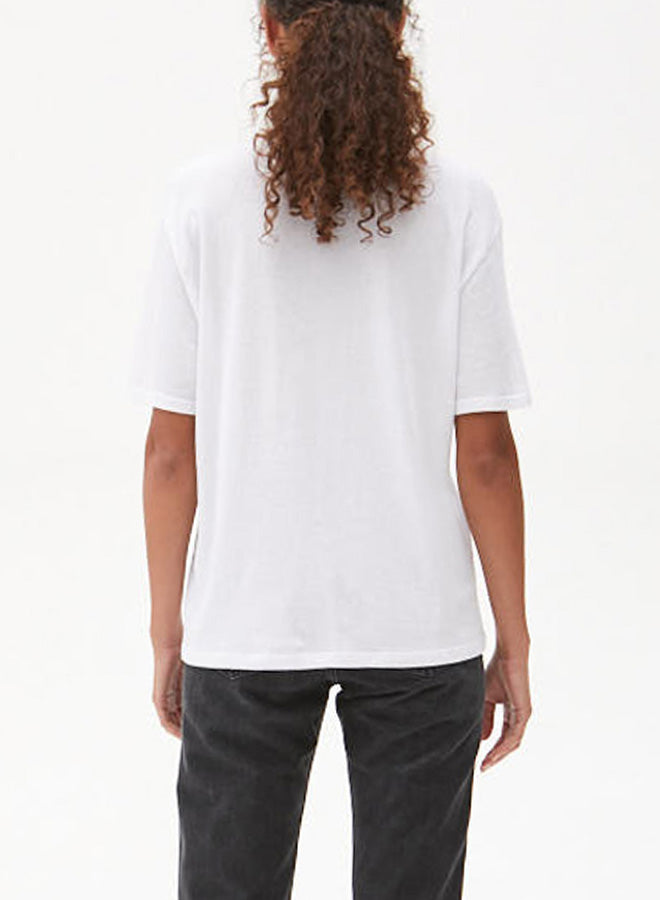 WHITE LAUREN RELAXED FIT EASY TEE - Kingfisher Road - Online Boutique