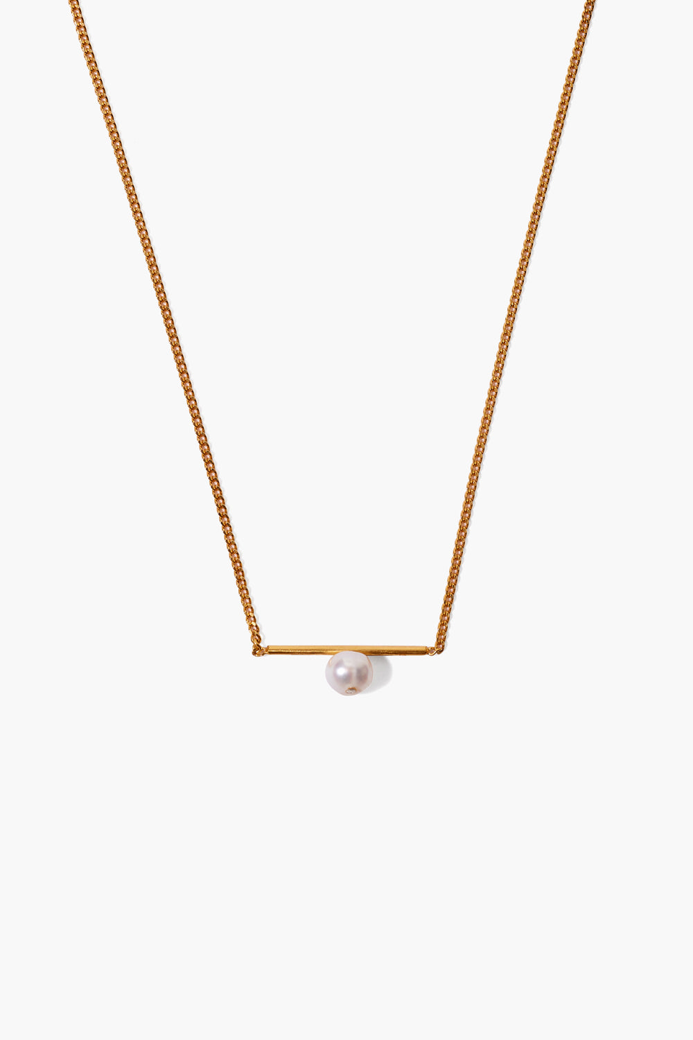 WHITE PEARL BAR NECKLACE - Kingfisher Road - Online Boutique