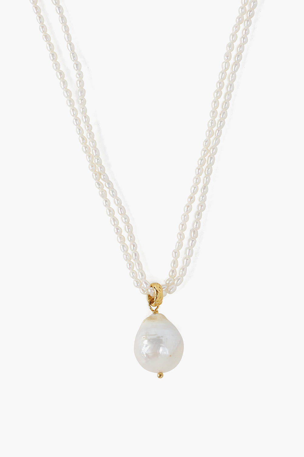 WHITE FRESHWATER PEARL ADJUSTABLE NECKLACE - Kingfisher Road - Online Boutique