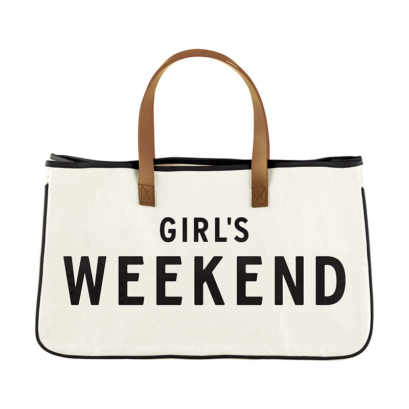 GIRL'S WEEKEND CANVAS TOTE - Kingfisher Road - Online Boutique