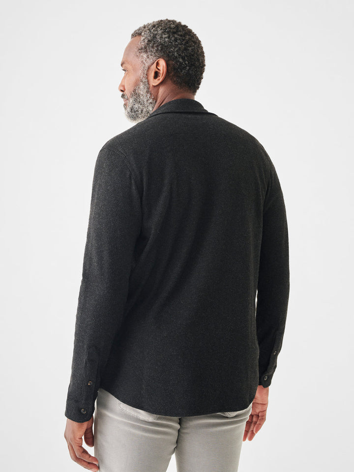 LEGEND SWEATER SHIRT-HEATHERED BLACK TWILL - Kingfisher Road - Online Boutique