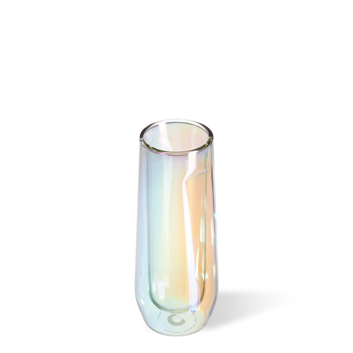 STEMLESS FLUTE GLASS SET(2)-PRISM - Kingfisher Road - Online Boutique