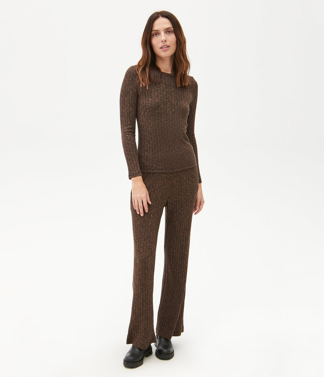 WOODCHIP TORY RIBBED STRAIGHT LEG PANT - Kingfisher Road - Online Boutique