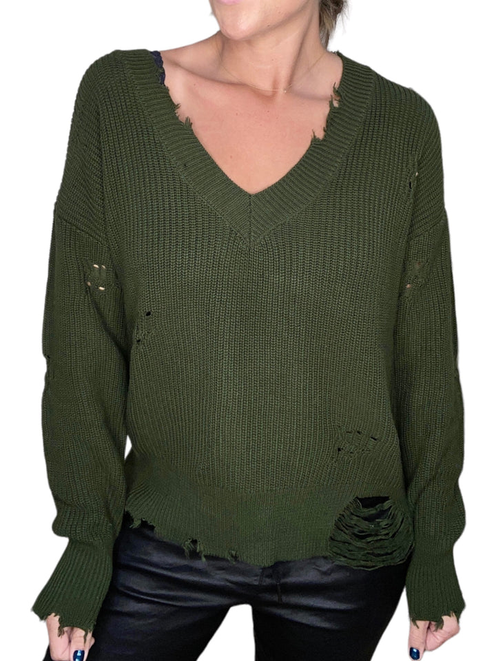 MORAY RELAXED FIT SWEATER - WET SAND - Kingfisher Road - Online Boutique