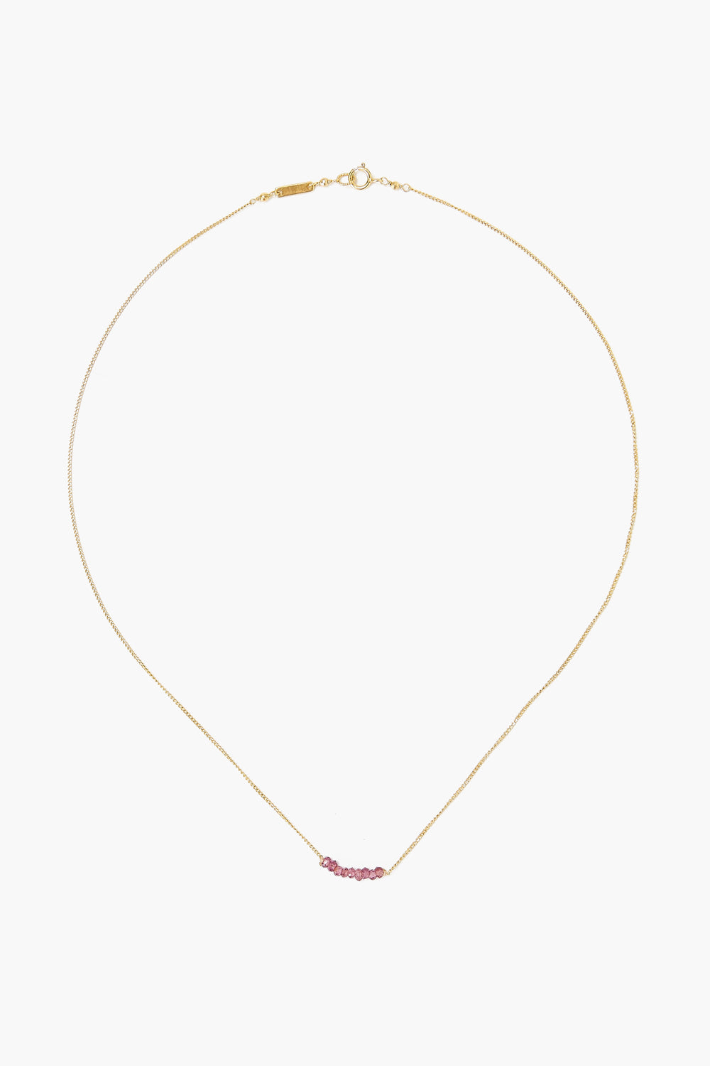 16' DAINTY FACTED  STONES NECKLACE - Kingfisher Road - Online Boutique