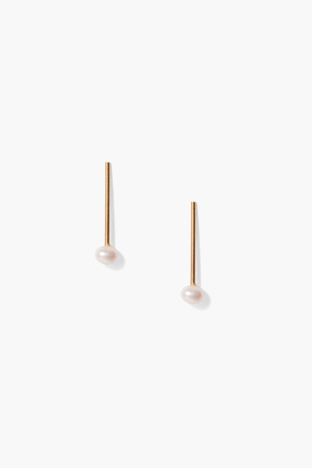 WHITE PEARL  GOLD FRESH POST EARRING - Kingfisher Road - Online Boutique