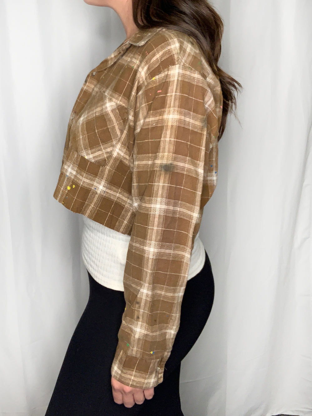 MILEY CROPPED FLANNEL - Kingfisher Road - Online Boutique