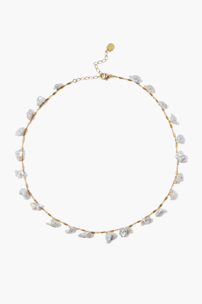 ARYA NECKLACE-WHITE PEARL - Kingfisher Road - Online Boutique