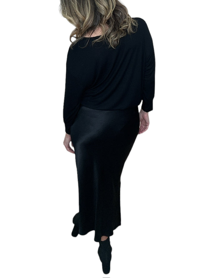 NADIA TWO-IN-ONE DRESS-BLACK - Kingfisher Road - Online Boutique