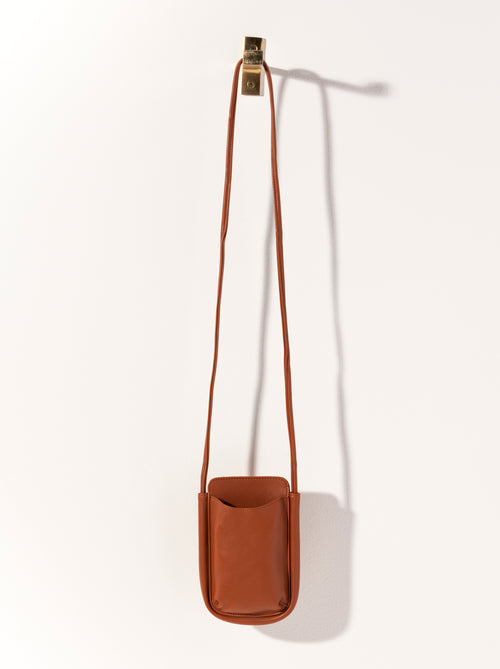 CHARLOTTE PHONE CROSSBODY-SADDLE - Kingfisher Road - Online Boutique