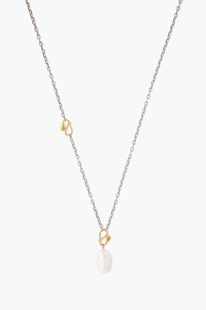 WHITE PEARL GOLD NECKLACE - Kingfisher Road - Online Boutique
