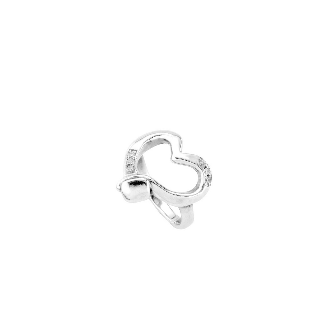 STRAIGHT TO THE HEART STONE SILVER RING - Kingfisher Road - Online Boutique