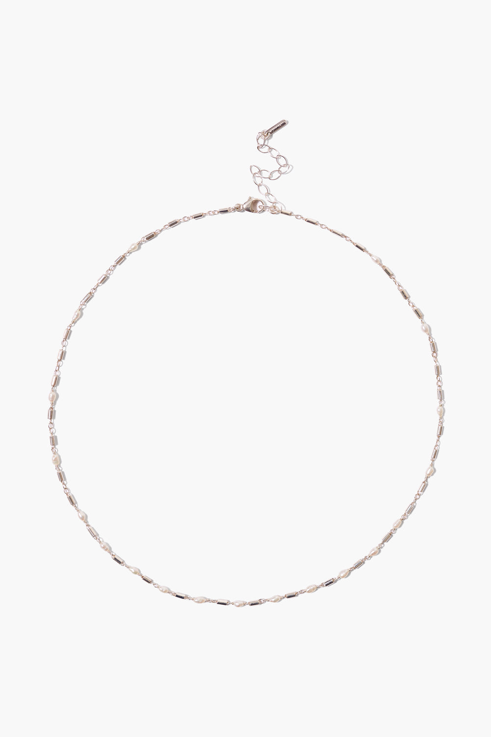 WHITE PEARL SILVER NECKLACE - Kingfisher Road - Online Boutique