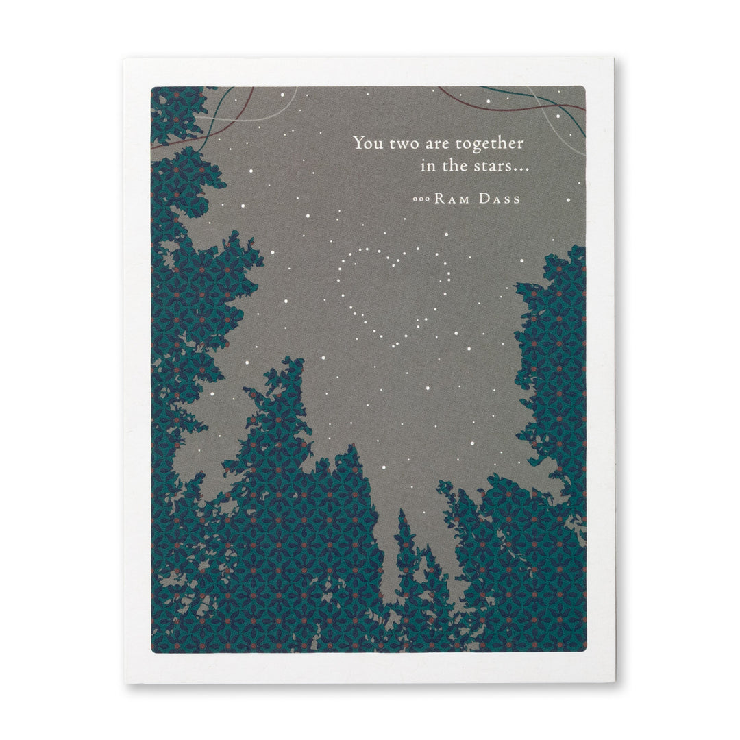 YOU TWO ARE TOGETHER IN THE STARS CARD - Kingfisher Road - Online Boutique