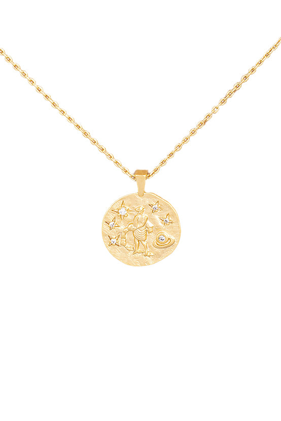ZODIAC COIN NECKLACE - Kingfisher Road - Online Boutique