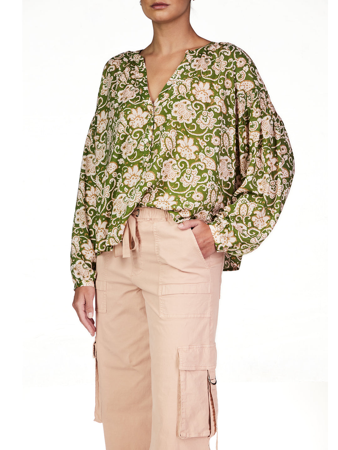 SUNDAY'S BEST TOP-LUSH FLORA - Kingfisher Road - Online Boutique