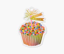 Cupcake Die Cut Gift Tag - Kingfisher Road - Online Boutique