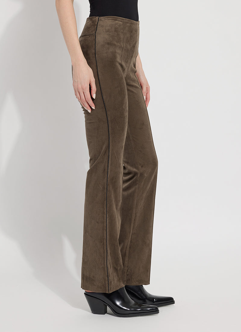 SUEDE ELYSSE PANT - GREEN SMOKE - Kingfisher Road - Online Boutique