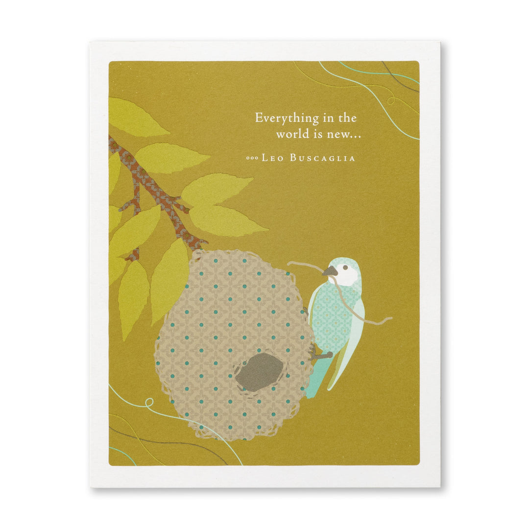 EVERYTHING IN THE WORLD IS NEW CARD - Kingfisher Road - Online Boutique