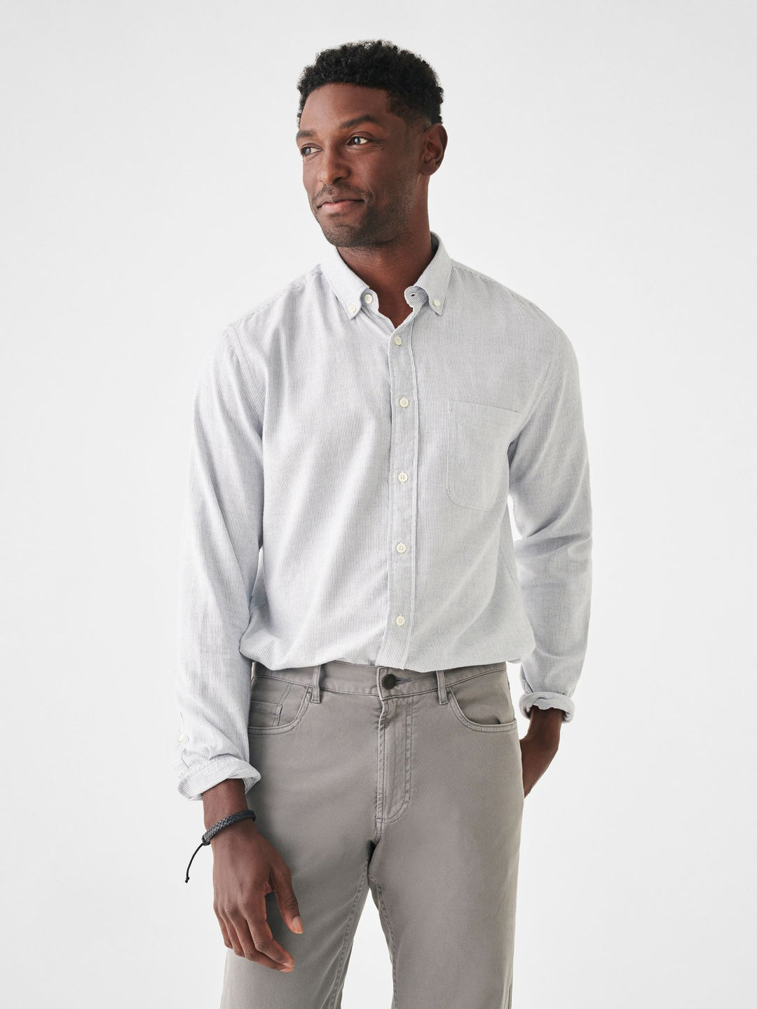 STRETCH OXFORD SHIRT 2.0 - CLASSIC STRIPE - Kingfisher Road - Online Boutique
