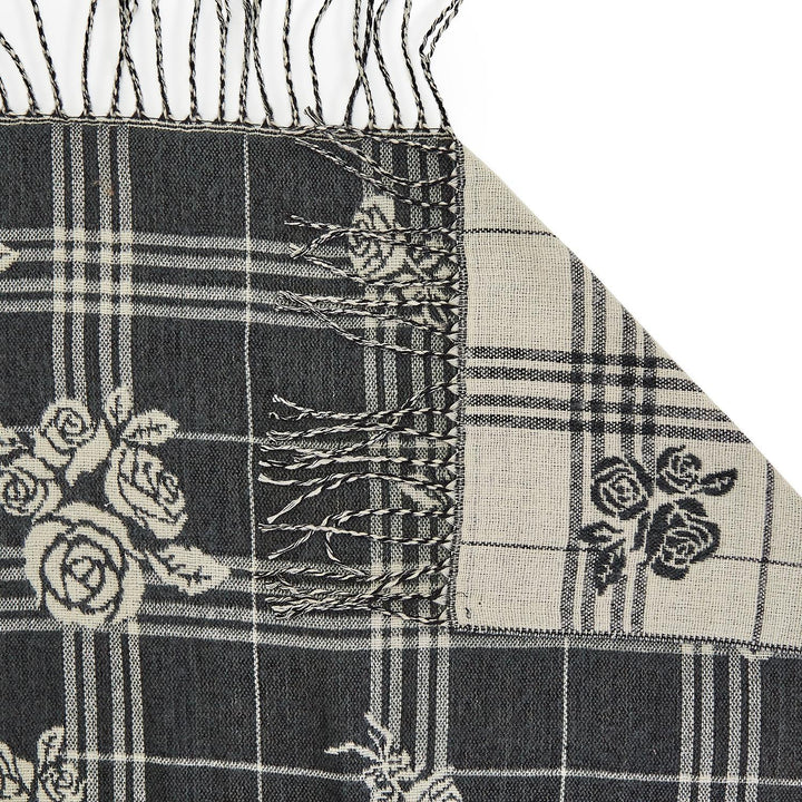 PLAID ROSES REVERSIBLE SCARF - Kingfisher Road - Online Boutique