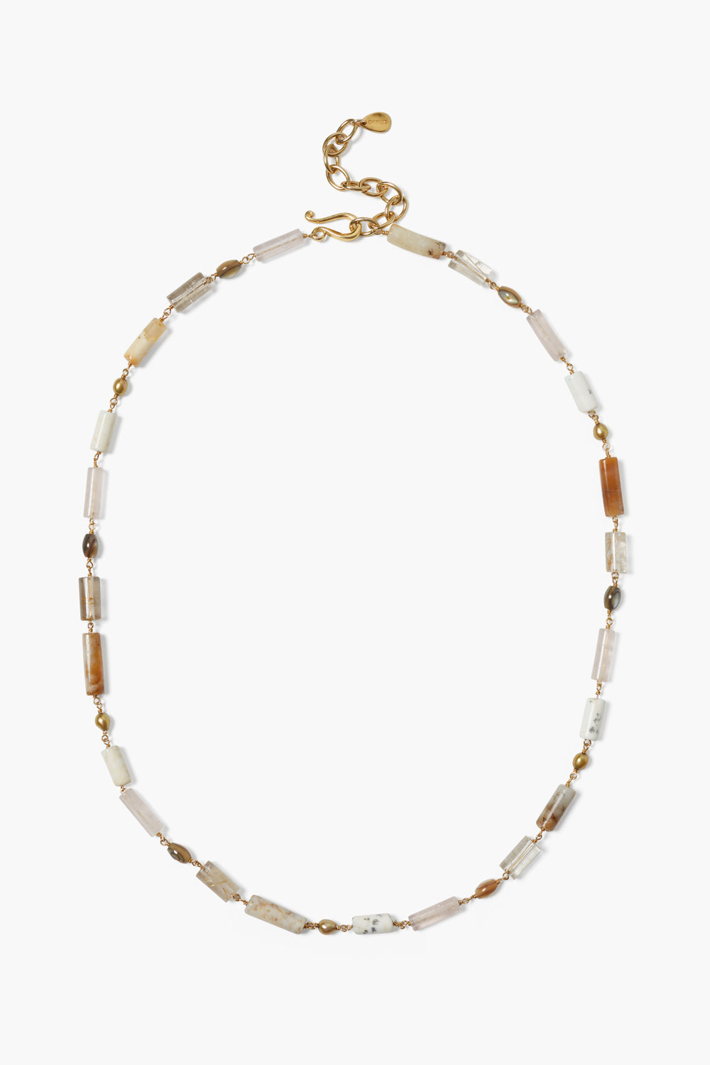 ABALONE FRESHWATER PEARL NECKLACE-NATURAL MIX - Kingfisher Road - Online Boutique
