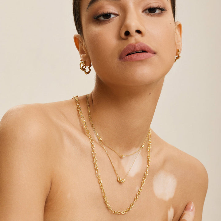 TWISTED WAVE MINI PENDANT NECKLACE-GOLD - Kingfisher Road - Online Boutique