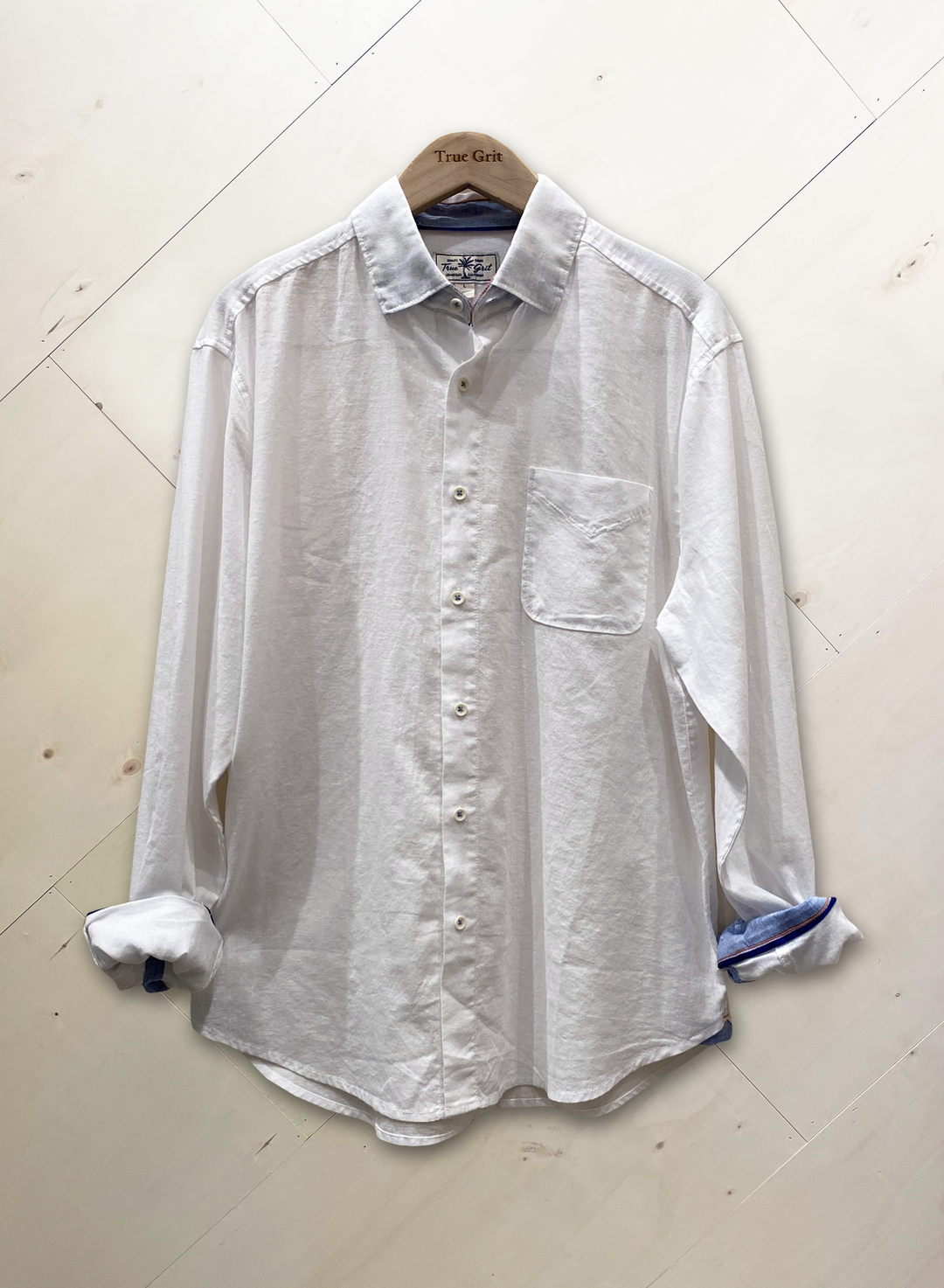 LINEN LONG SLEEVE SHIRT-WHITE - Kingfisher Road - Online Boutique