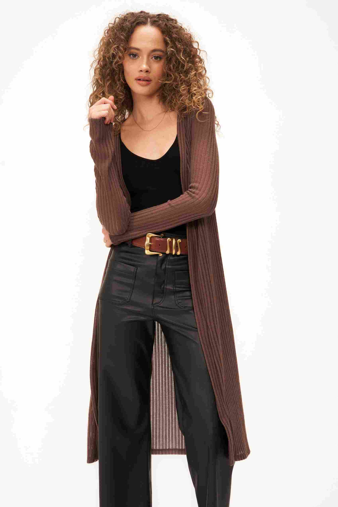 BY YOUR SIDE COZY DUSTER - RICH OAK - Kingfisher Road - Online Boutique