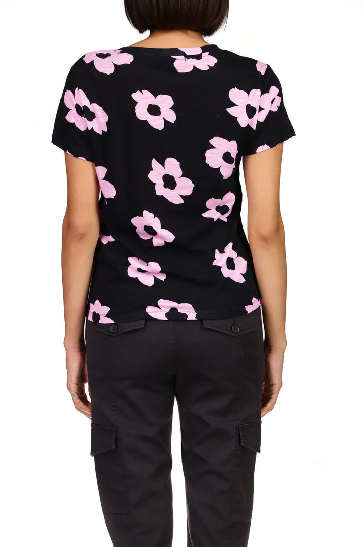 THE PERFECT TEE - PINK FLOWER POP